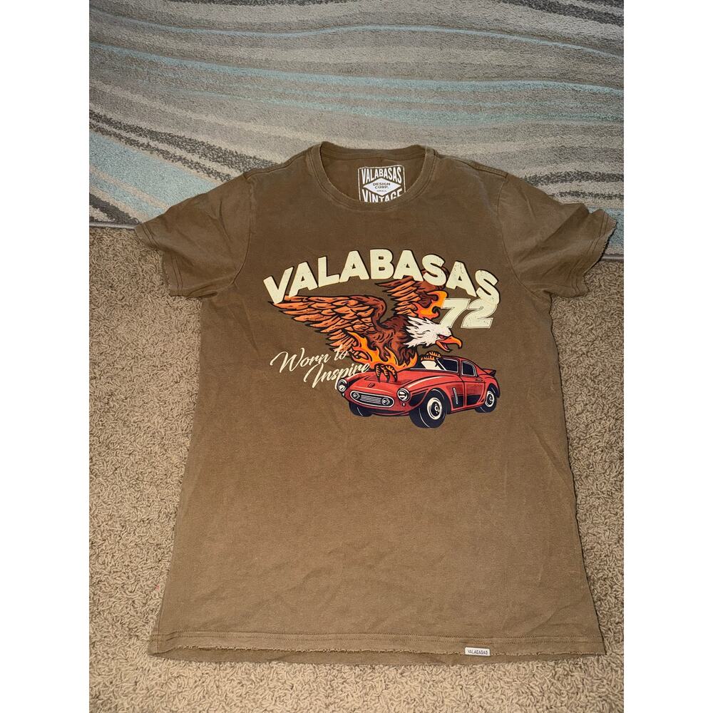 Valabasas "Firebird" Tee in Vintage Khaki Small Shirt